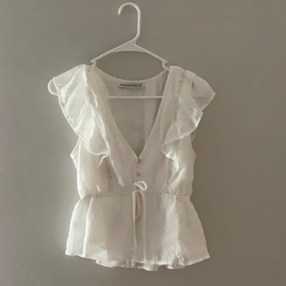 Abercrombie White Blouse